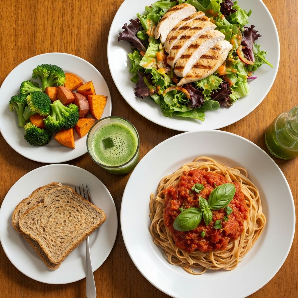 Verschiedene Mahlzeiten